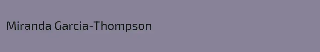 Miranda Garcia-Thompson